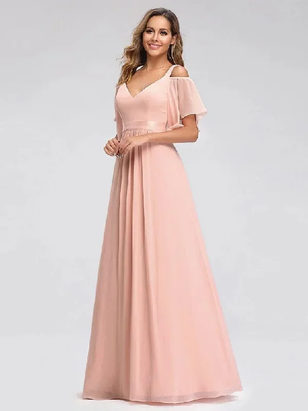 2022-ever-pretty-prom-dresses-longcold-shoulder-chiffon-wholesale-bridesmaid-dress-with-ruffle-sleevesgown-for-women-robes-de-bal