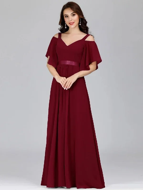 2022-ever-pretty-prom-dresses-longcold-shoulder-chiffon-wholesale-bridesmaid-dress-with-ruffle-sleevesgown-for-women-robes-de-bal