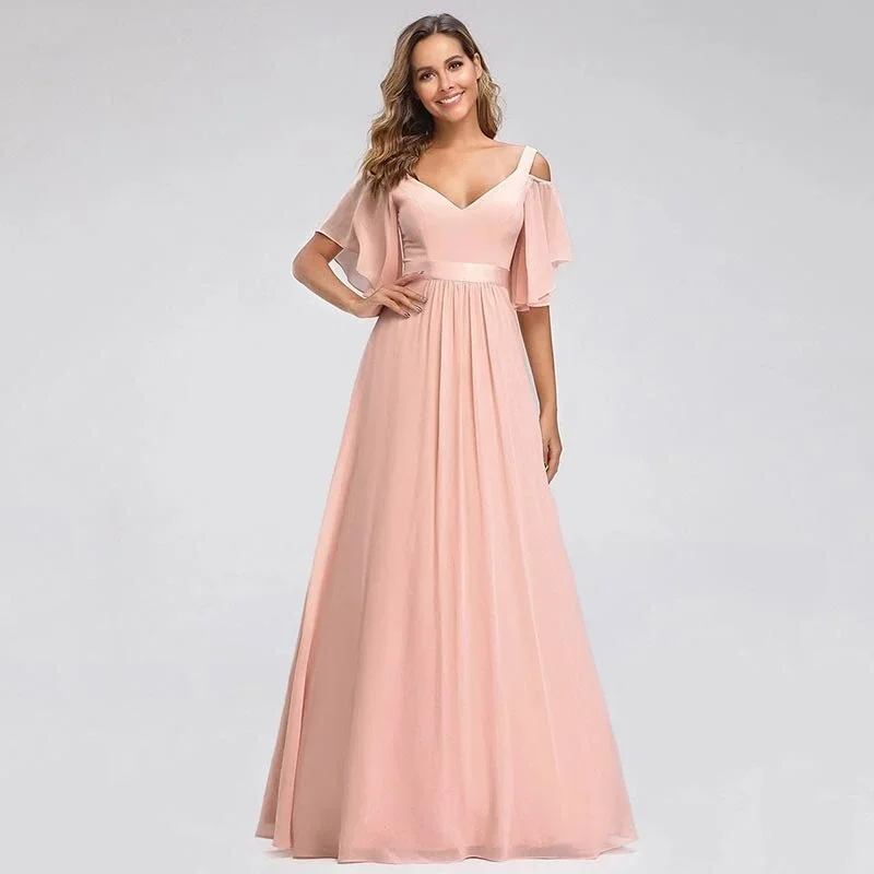 2022-ever-pretty-prom-dresses-longcold-shoulder-chiffon-wholesale-bridesmaid-dress-with-ruffle-sleevesgown-for-women-robes-de-bal