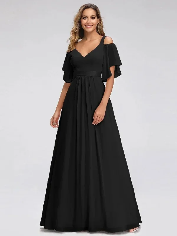 2022-ever-pretty-prom-dresses-longcold-shoulder-chiffon-wholesale-bridesmaid-dress-with-ruffle-sleevesgown-for-women-robes-de-bal