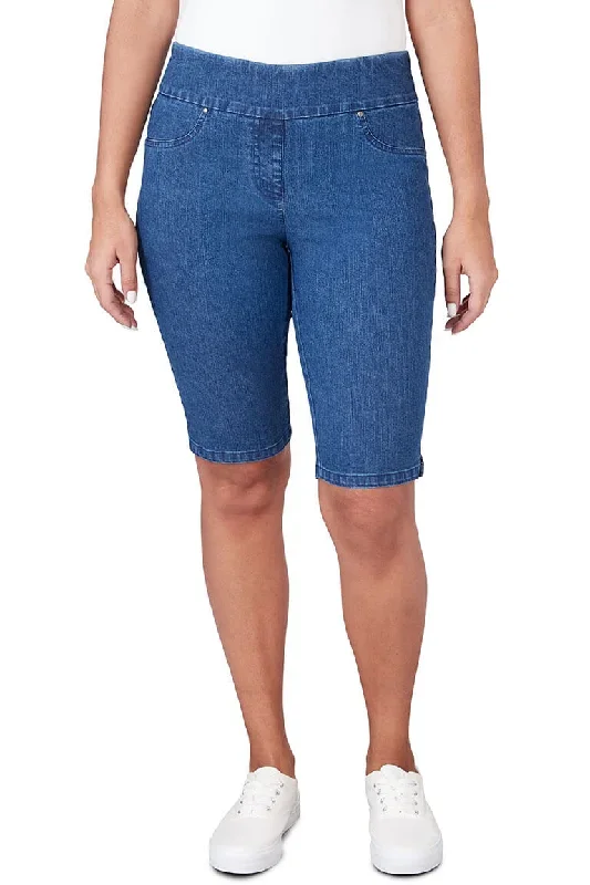 Pull-On Denim Bermuda Short