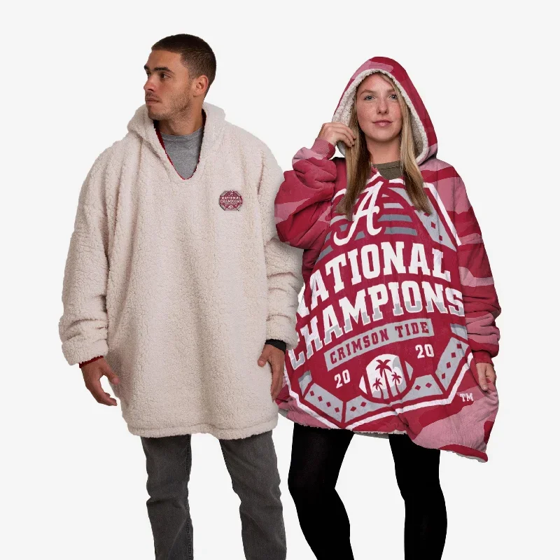 Alabama Crimson Tide 2020 Football National Champions Reversible Colorblock Hoodeez