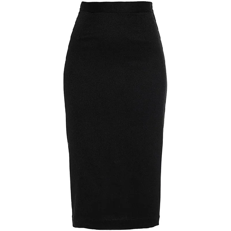 MIDI SKIRT "AURORA" IN BLACK