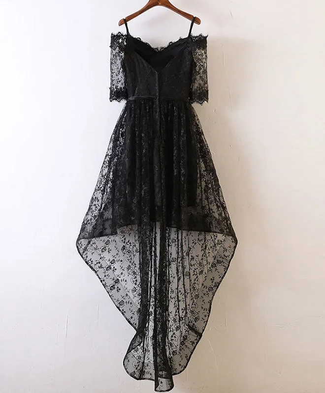 black-high-low-lace-prom-dress-black-homecoming-dress