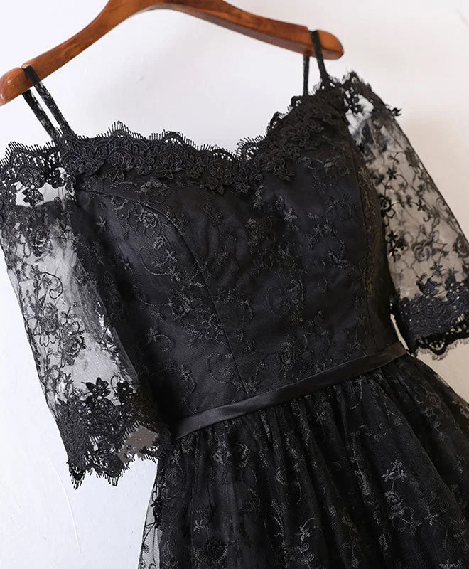 black-high-low-lace-prom-dress-black-homecoming-dress