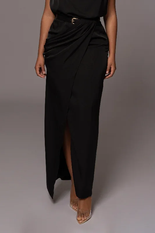 black-jamila-drape-skirt