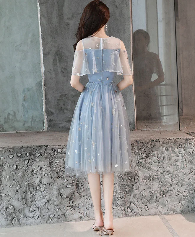 blue-tulle-lace-short-prom-dress-blue-homecoming-dress