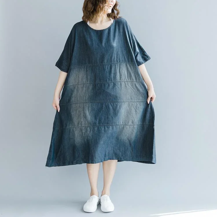 boutique-denim-blue-dresses-loose-fitting-o-neck-baggy-dresses-traveling-clothing-vintage-half-sleeve-patchwork-dresses