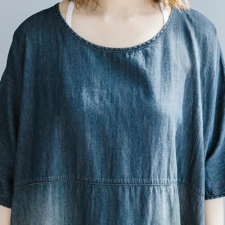 boutique-denim-blue-dresses-loose-fitting-o-neck-baggy-dresses-traveling-clothing-vintage-half-sleeve-patchwork-dresses