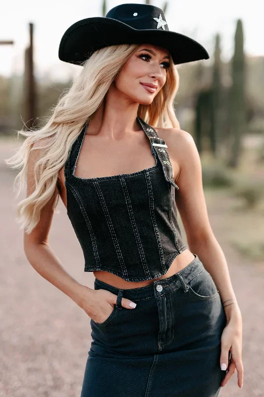 buckle-down-buckle-halter-denim-crop-top-black