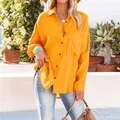 casual-elegant-women-blouse-shirt-summer-lapel-button-down-shirt-long-sleeve-solid-office-tops-female-loose-pocket-vintage-shirt