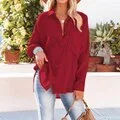 casual-elegant-women-blouse-shirt-summer-lapel-button-down-shirt-long-sleeve-solid-office-tops-female-loose-pocket-vintage-shirt