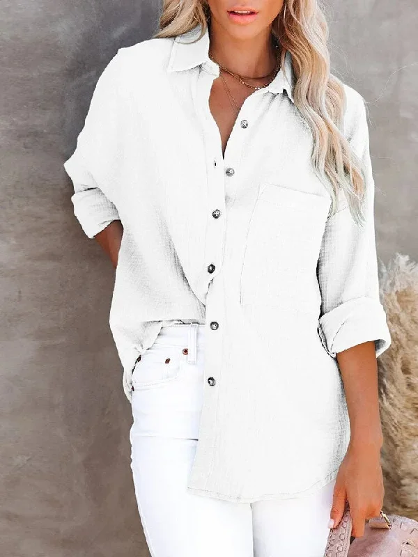 casual-elegant-women-blouse-shirt-summer-lapel-button-down-shirt-long-sleeve-solid-office-tops-female-loose-pocket-vintage-shirt