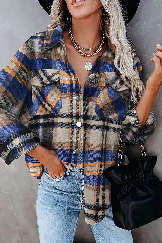 casual-plaid-patchwork-turndown-collar-tops-3