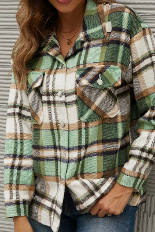 casual-plaid-patchwork-turndown-collar-tops-3