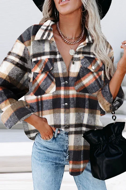 casual-plaid-patchwork-turndown-collar-tops-3