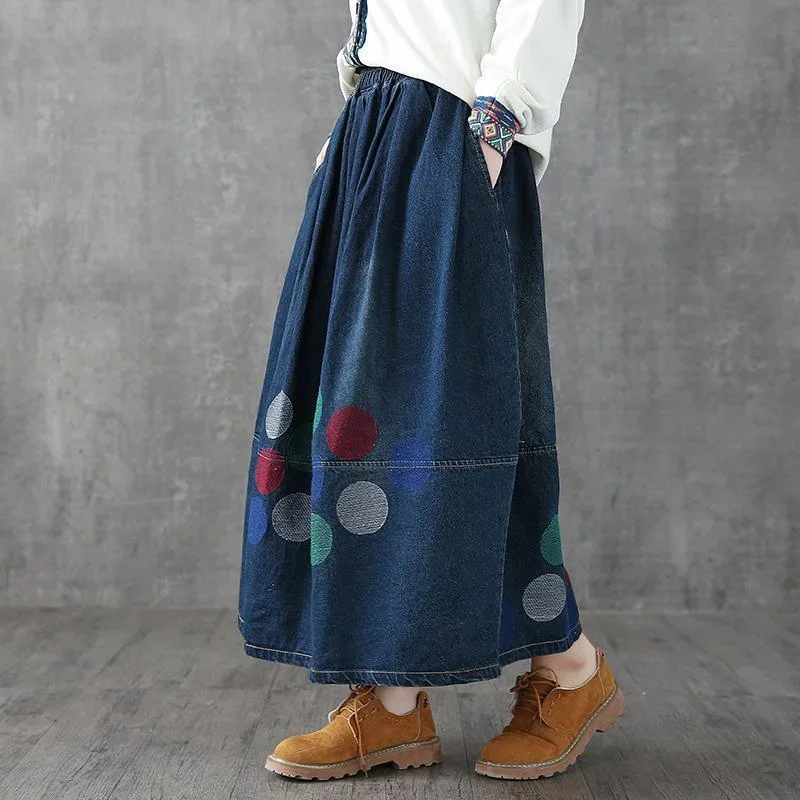 classy-cotton-skirts-plus-size-spring-casual-ankle-length-denim-skirt