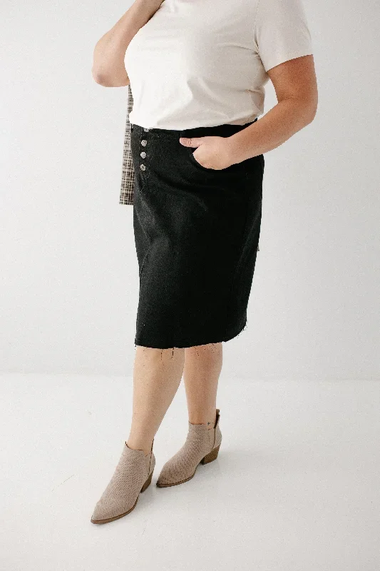 copy-of-haven-knee-length-denim-skirt-in-black