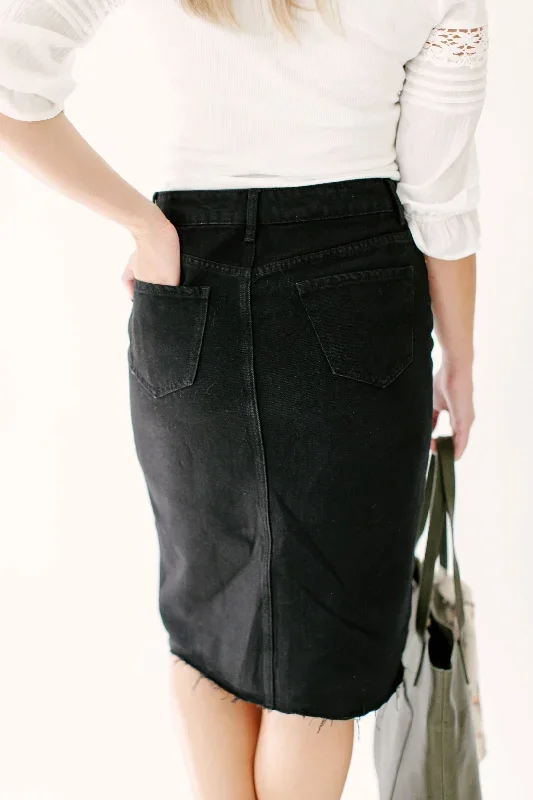 copy-of-haven-knee-length-denim-skirt-in-black