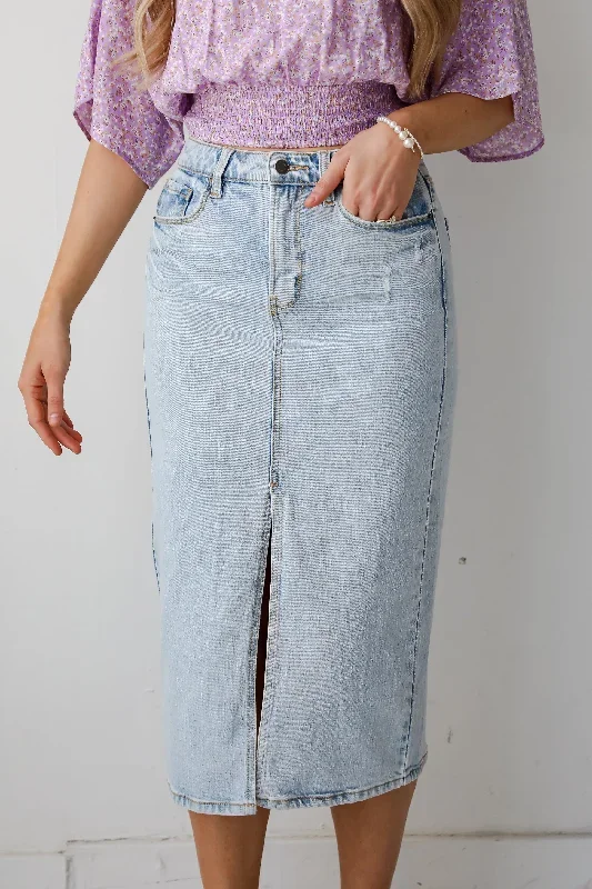 darling-trend-light-wash-denim-midi-skirt