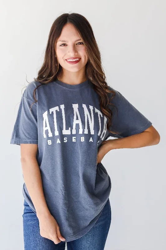 Denim Atlanta Baseball Tee