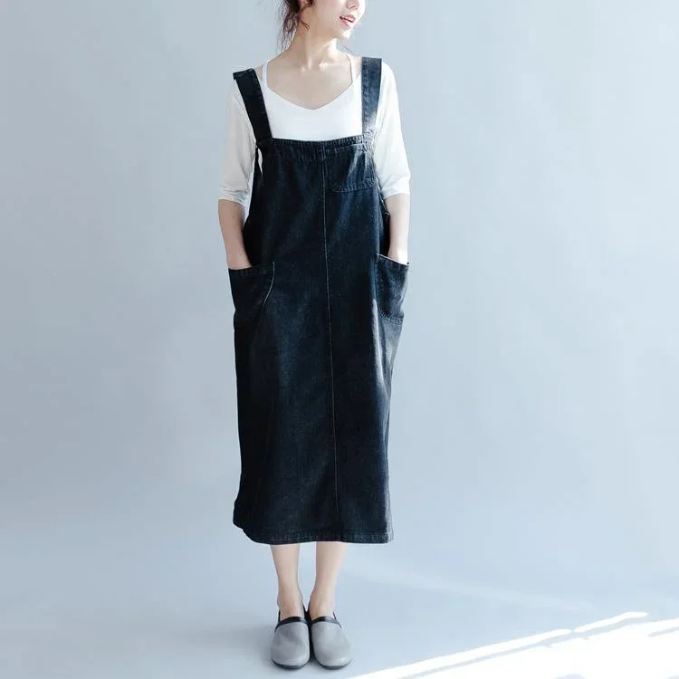 denim-black-long-cotton-dresses-casual-big-pockets-maxi-dress-sleeveless