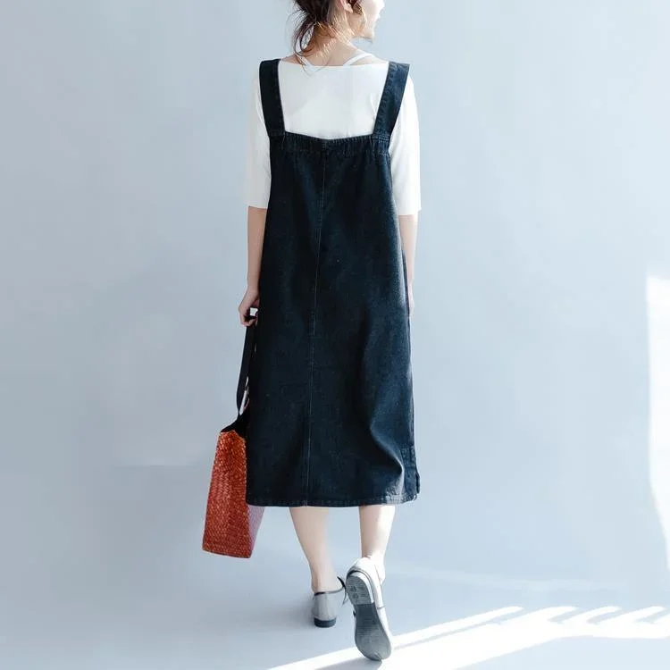 denim-black-long-cotton-dresses-casual-big-pockets-maxi-dress-sleeveless