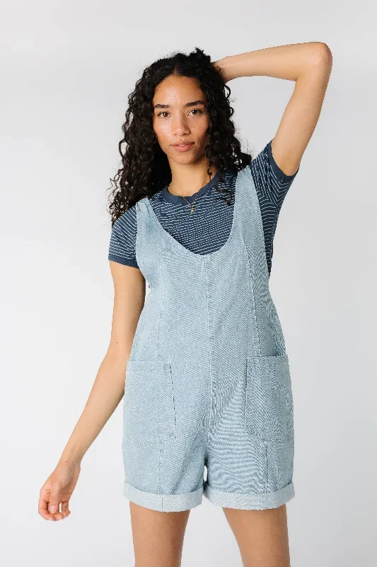 Let's Go Romper- Denim