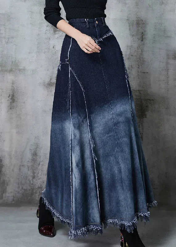 elegant-gradient-color-patchwork-exra-large-hem-denim-skirt-spring