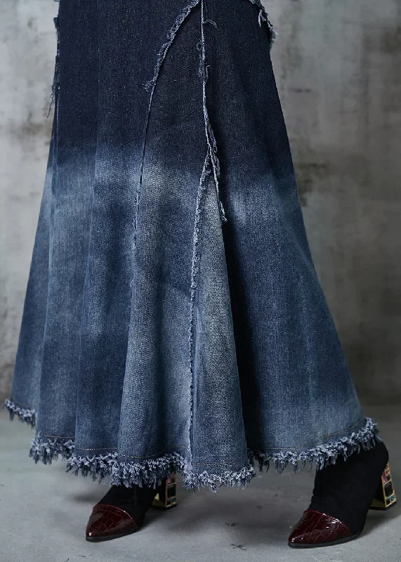 elegant-gradient-color-patchwork-exra-large-hem-denim-skirt-spring