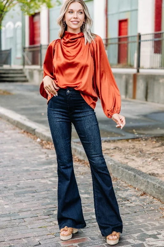 embrace-the-joy-rust-orange-satin-blouse