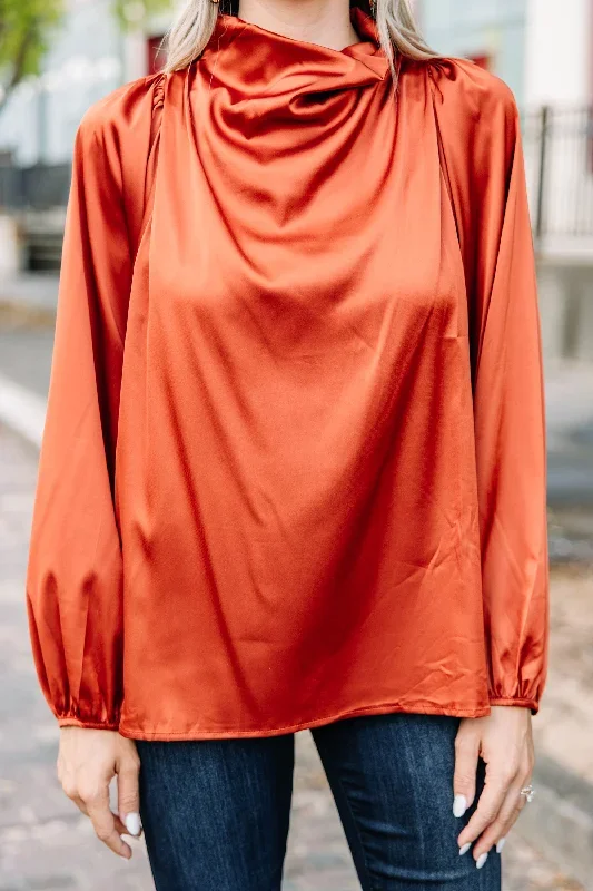 embrace-the-joy-rust-orange-satin-blouse