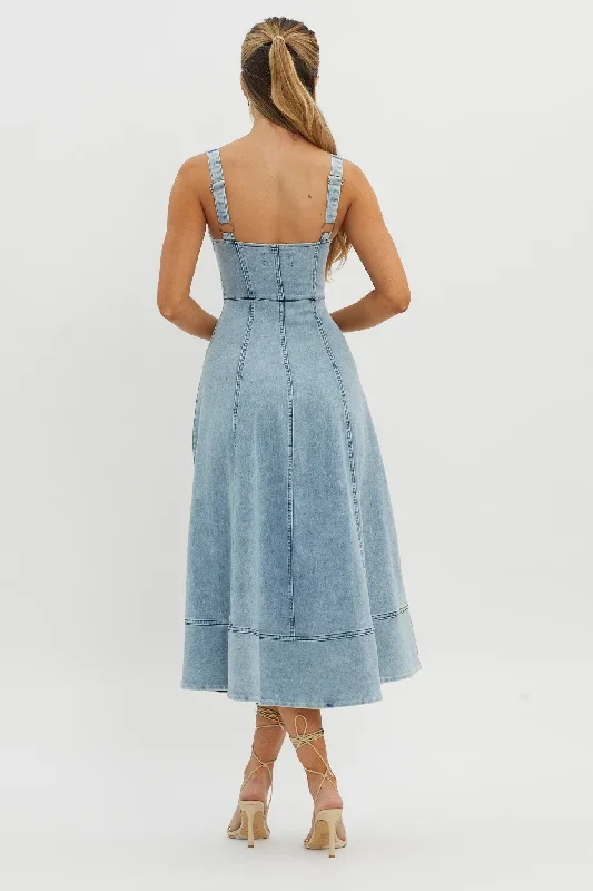 emilio-pleated-bust-a-line-midi-dress-denim-blue