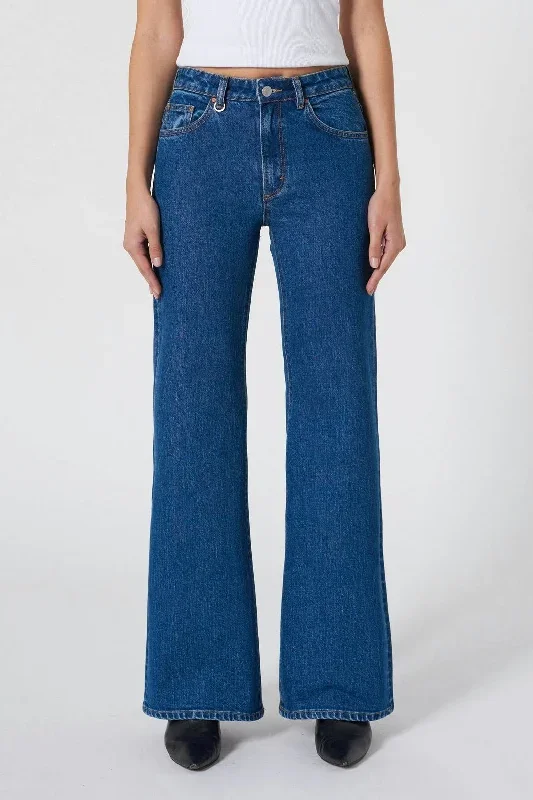 Eva Royal Indigo Wide Denim Jean