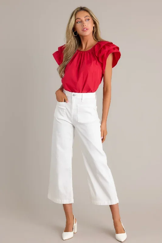 everyday-radiance-red-ruffle-sleeve-top