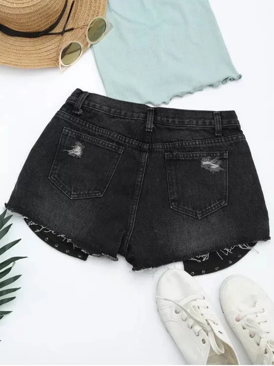 fashion-ripped-cutoffs-pu-panel-denim-shorts