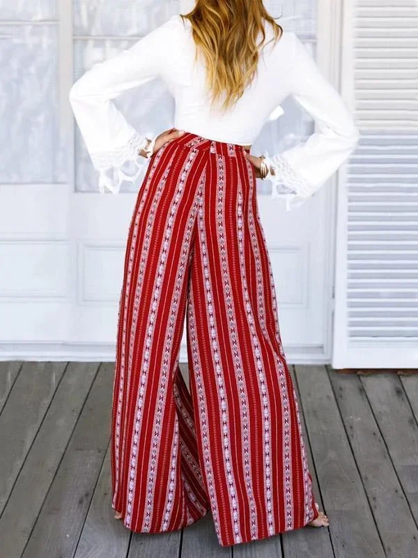 TastyHottie - Fashion Wide Leg Split Bottom Casual Pants