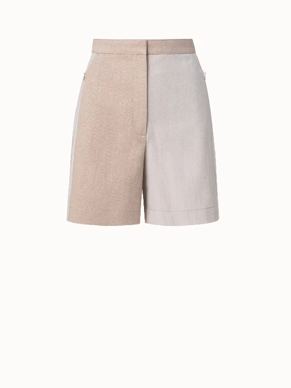 Filia Denim Patchwork Bermuda Shorts