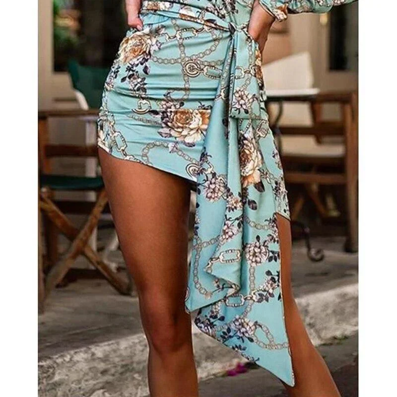 floral-print-ruched-designed-mini-dress-women-turtleneck-long-sleeve-dress-autumn-2019-bodycon-sexy-party-dresses-vestidos-mujer