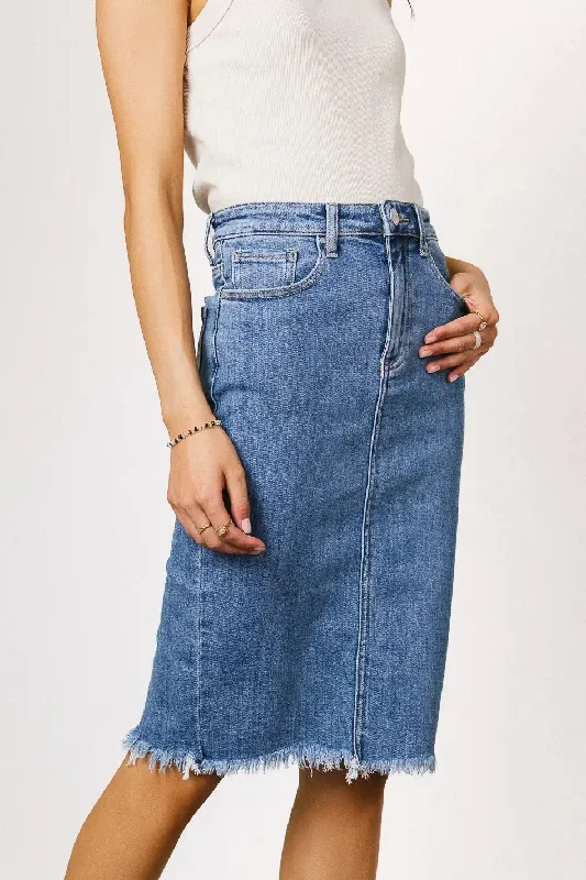 Frida Denim Midi Skirt