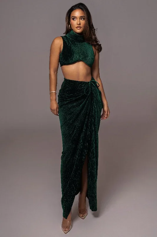 green-chosen-one-velvet-skirt-set