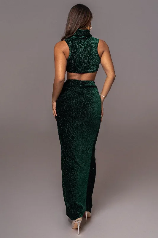 green-chosen-one-velvet-skirt-set