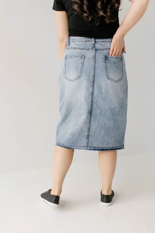 haven-knee-length-denim-skirt