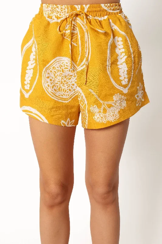 honey-shorts-yellow