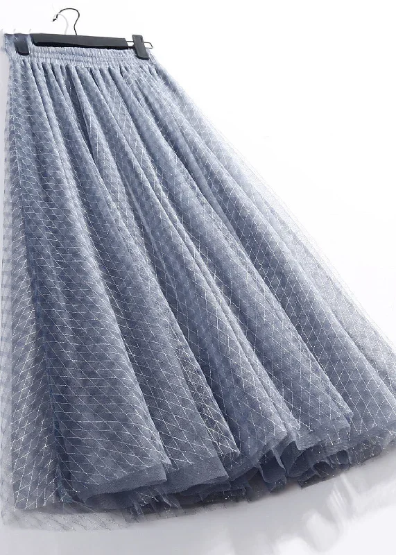 italian-blue-elastic-waist-plaid-exra-large-hem-tulle-skirts-spring