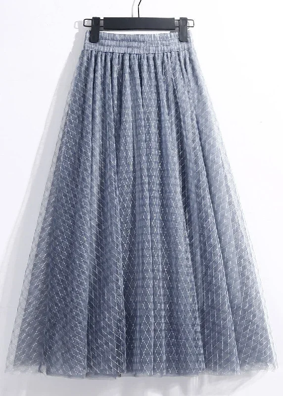 italian-blue-elastic-waist-plaid-exra-large-hem-tulle-skirts-spring