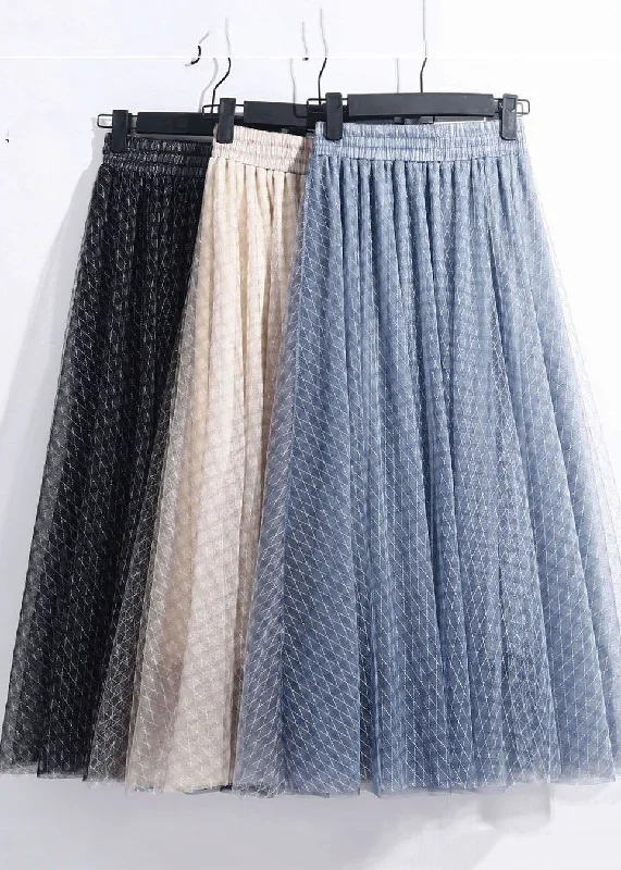 italian-blue-elastic-waist-plaid-exra-large-hem-tulle-skirts-spring