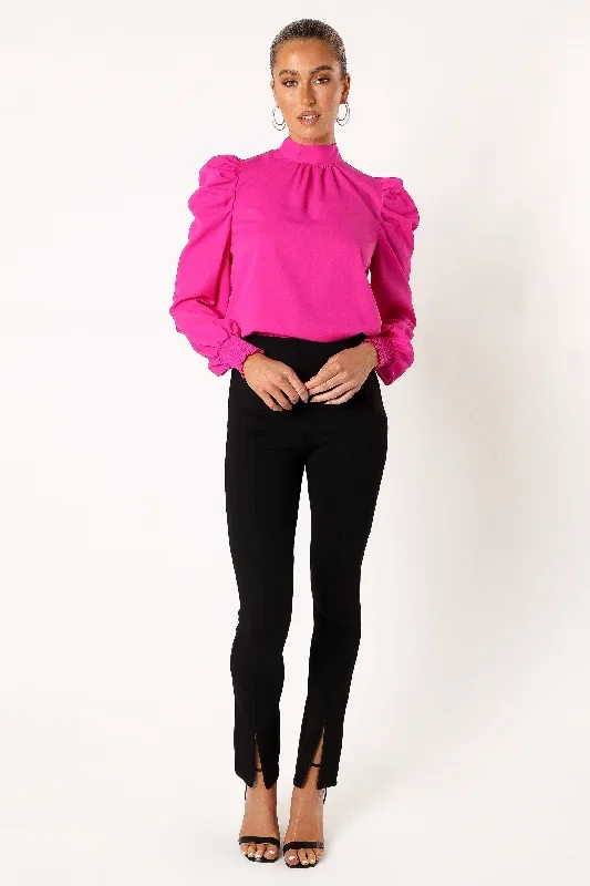 jenny-puff-sleeve-blouse-magenta