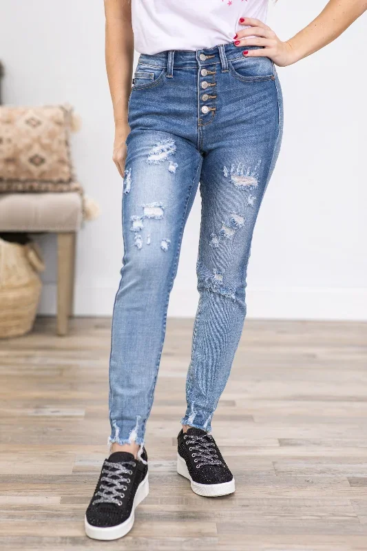 judy-blue-button-fly-distressed-skinny-jeans