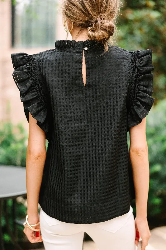 just-be-you-black-textured-blouse